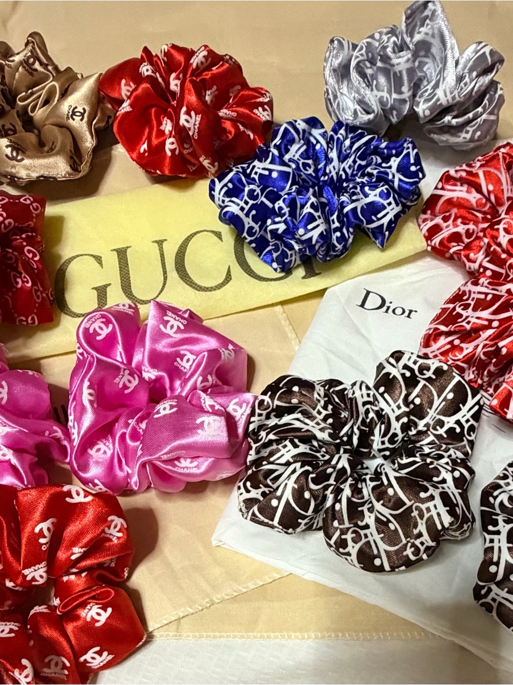 $$ pre one …Luxury Satin Scrunchie - - Picture 5 of 5